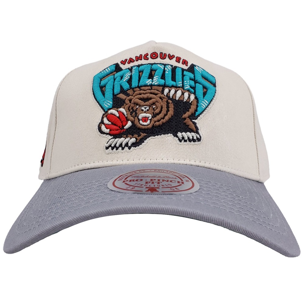 Vancouver Grizzlies Mitchell & Ness Pro Fit Snapback Hat Cap 3D Chainstitch NWT